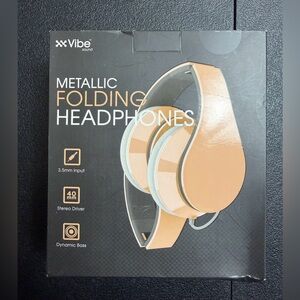 VIBE Sound Metallic Folding Headphones 🎧 Bass Boost • Stylish • Wired 3.5mm
